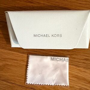 Michael Kors Ivory Sunglasses Case! Never used! Brand new!!! Hard shell
